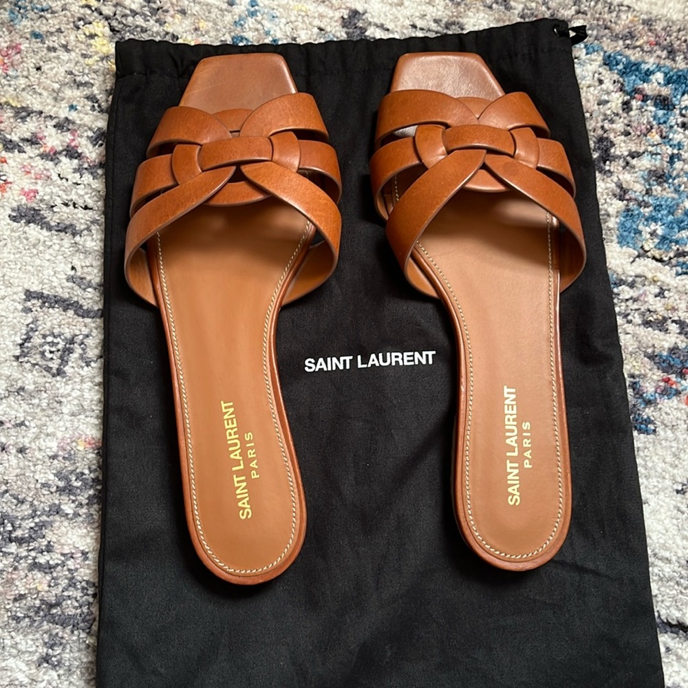 Saint Laurent Tribute Mules